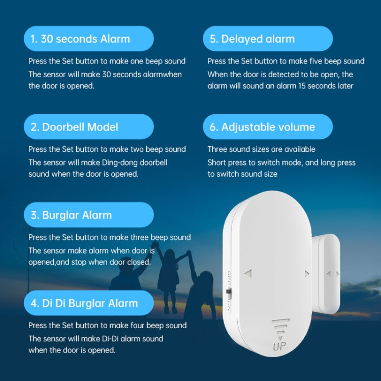 Multifunctional High-decibel Anti-theft Door Window Alarm For Home Multifunctional High-decibel Anti-theft Door Window Alarm For Home